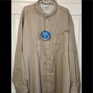 Columbia Tamiami Long Sleeve Men’s 4XL shirt